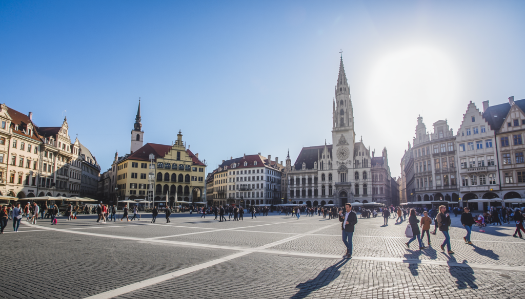 Marienplatz Munchen Duitsland